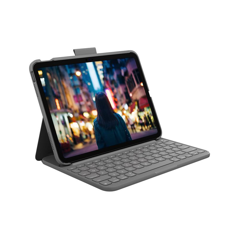 Funda Con Teclado Logitech Slim Folio Para Ipad... image number null