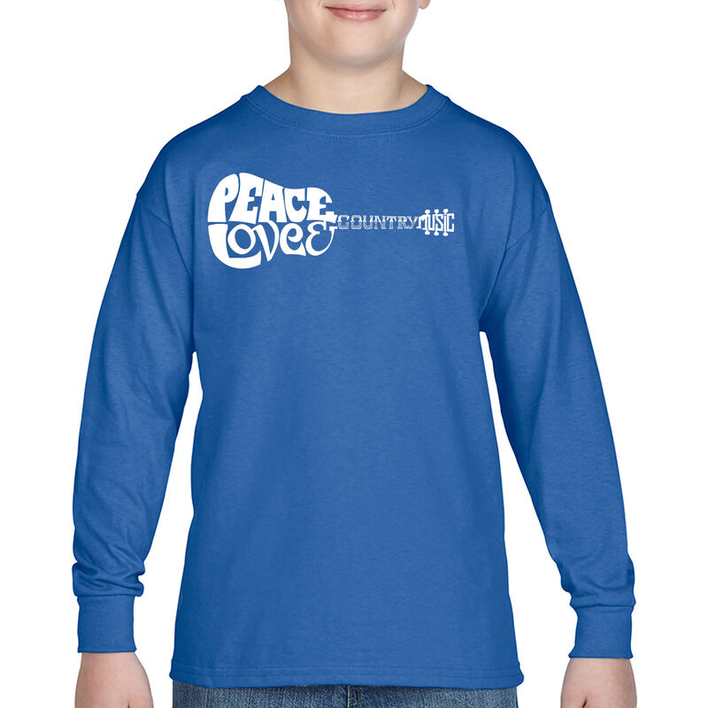 Camiseta De Manga Larga Word Art Para Ni&ntilde;o - Pa... image number null