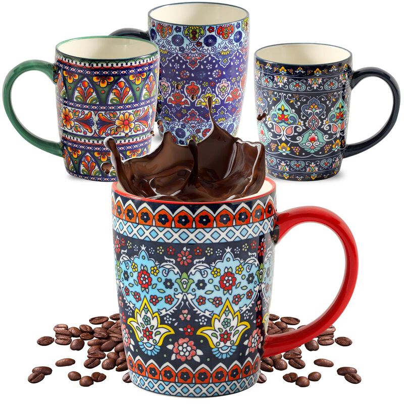 Tazas De Caf&eacute; Hasense 430 ml Juego De 4 Estilo ... image number null