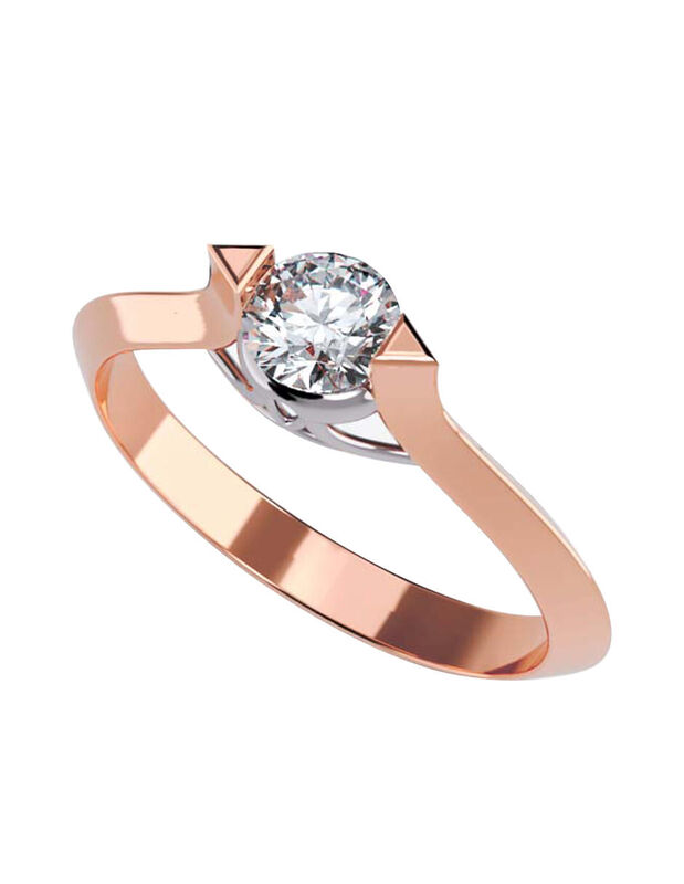 Anillo de Compromiso de 14K con Circonia Talla ... image number null