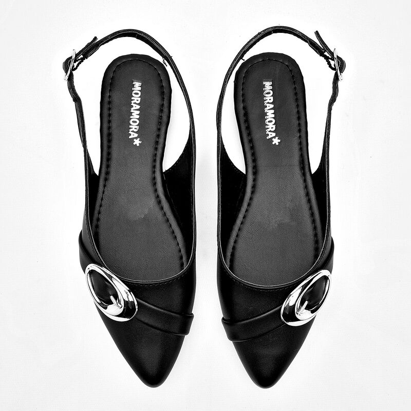 Moramora sandalia piso  para mujer negro cod 14... image number null