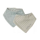 Set De Baberos Para Beb&eacute; Baby Inc 2pz Gris