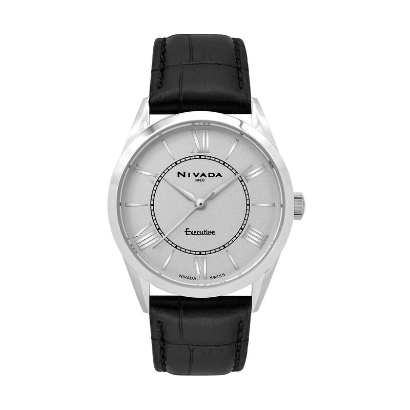 Reloj Nivada Executive Dama Acero/Piel Blanco R... image number null