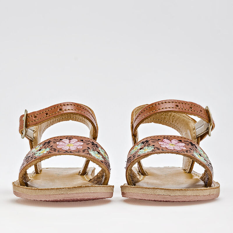 Mora Tierra sandalia para beb&eacute; camel multicolor... image number null