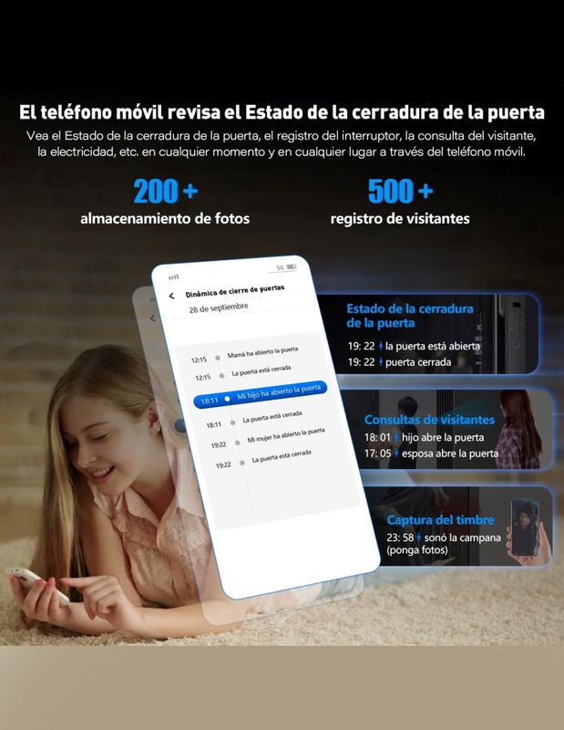Cerradura Smart Con Reconocimiento Facial image number null