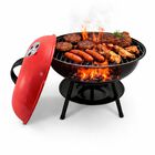 Parrilla De Carb&oacute;n Port&aacute;til Tipo Kettle Con Tapa Y Rejilla &ndash; Asador Redondo Con Ventilaci&oacute;n Ajustable, Ideal Para Bbq, Jard&iacute;n, Camping Y Reuniones Al Aire Libre