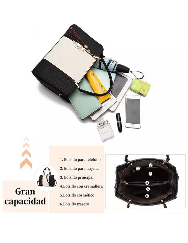 Bolsa Crossbody Pink Brule Para Mujer image number null