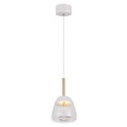 L&aacute;mpara Colgante Led De Cristal 9 W, Luz C&aacute;lida Brillante, Irc 90, 1.50 M De Altura, No Atenuable