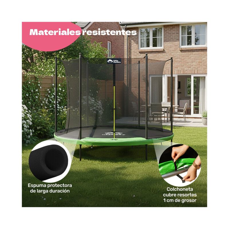 Trampolin Brincolin 8ft 2.4m Soporta 200 Kg Gra... image number null