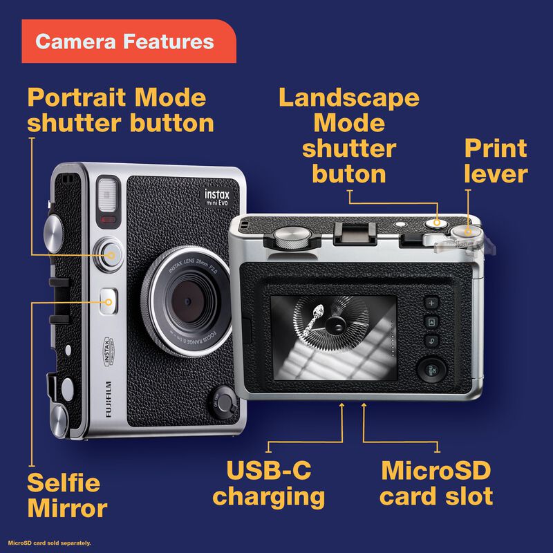 C&aacute;mara Instant&aacute;nea Fujifilm Instax Mini Evo Hyb... image number null
