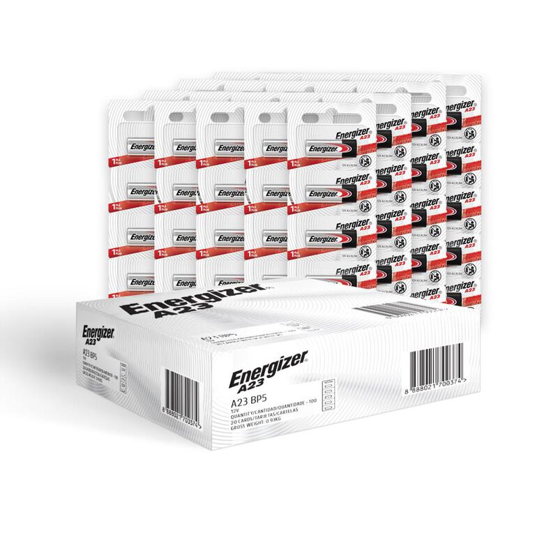 Pila Energizer A23 Alcalina Tira 100 Unidades image number null