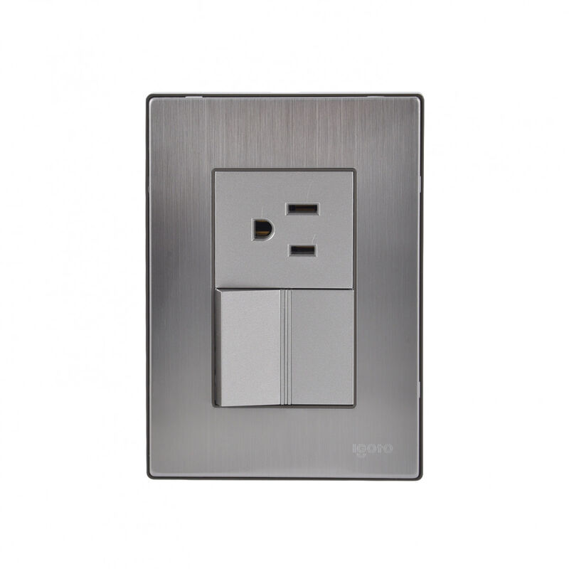 Paquete 5 piezas Placa Armada Con 1 Apagador 1 ... image number null