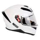 Casco Noss Ns-971 Abatible S&oacute;lido Blanco L