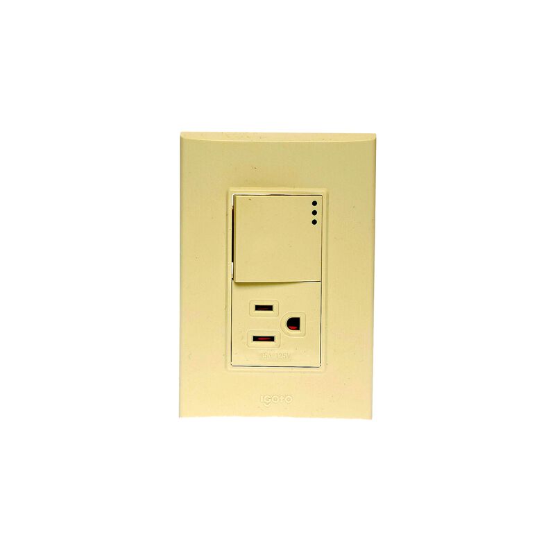 10 Pack Placa de 3 M&oacute;dulos Apagador y contacto ... image number null