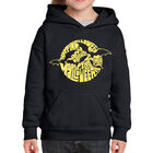 Sudadera Con Capucha Word Art Para Ni&ntilde;a - Murci&eacute;lagos de Halloween - Negro