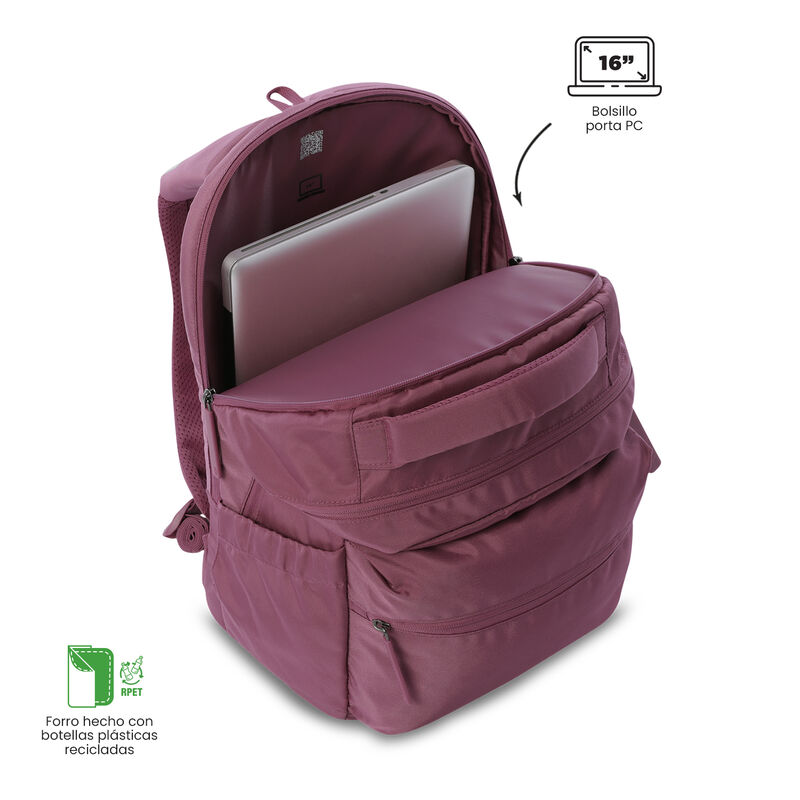 Mochila Grande Totto Comfort Para Mujer Con Por... image number null