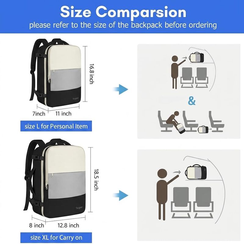 Mochila Taygeer 35L para Mujer con Computadora ... image number null