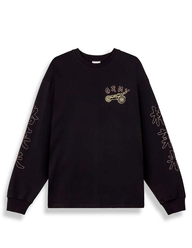 Sudadera Caballerro Grimey Sampans Negro GLS771 image number null