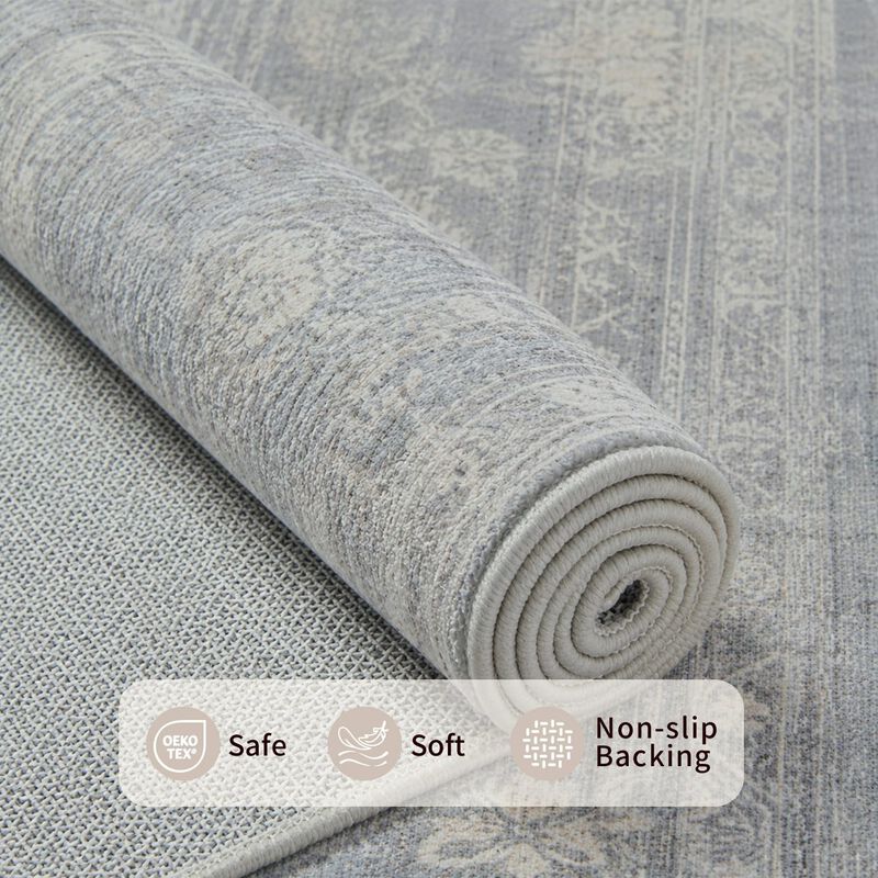 Alfombra De &Aacute;rea Rugxara 244 &times; 152 cm Azul/beig... image number null