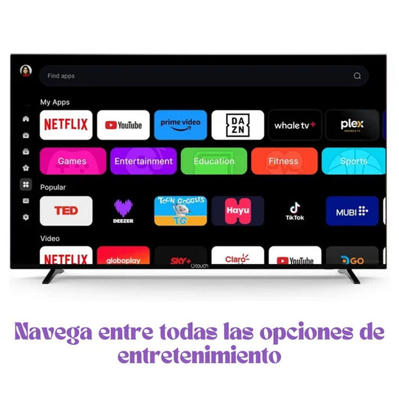 Smart tv Qtouch HD 32 pulgadas LED 720p image number null