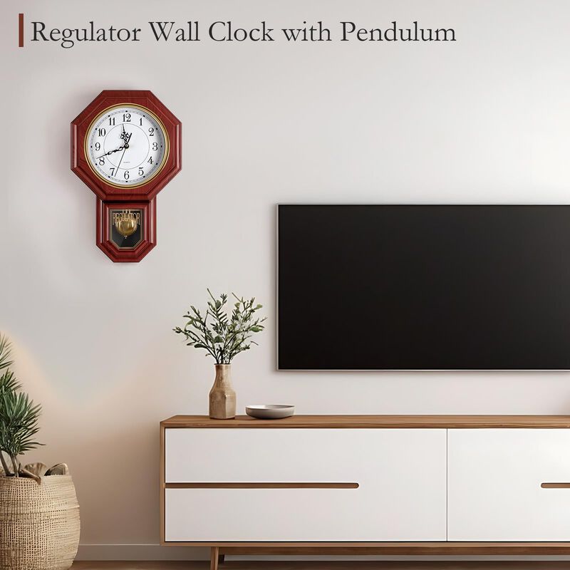 Reloj De Pared Kaneodot Regulador Con P&eacute;ndulo I... image number null