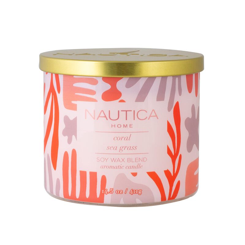 Vela Arom&aacute;tica Nautica Coral Sea Grass Soy, 60 ... image number null