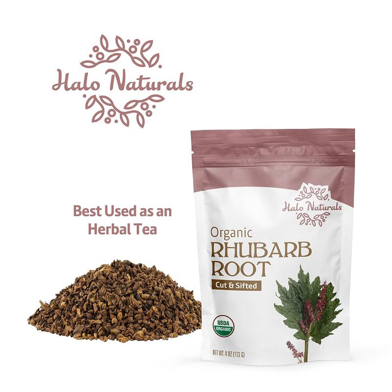 Ra&iacute;z De Ruibarbo Halo Naturals 113 g Org&aacute;nico U... image number null