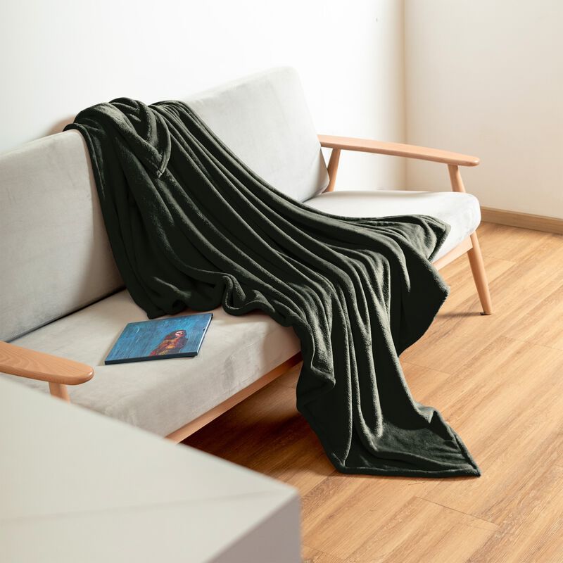 Cobija Frazada Ligera 190 x 130 cm Color Verde ... image number null