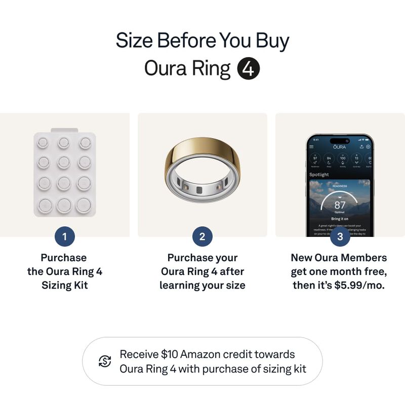 Monitor De Actividad F&iacute;sica Smart Ring Oura Rin... image number null
