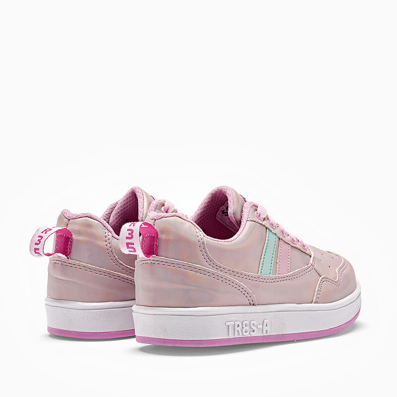 Tres-A tenis para ni&ntilde;a rosa tornasol cod 140833... image number null