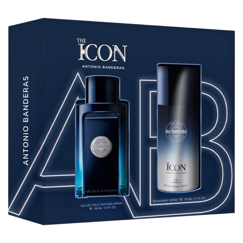 Set Banderas The Icon 2pzs 100ml Edt Spray/ Des... image number null
