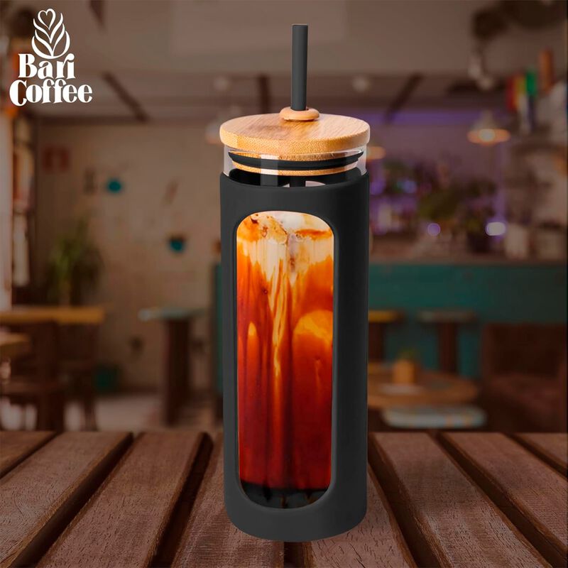 Vaso Térmico de Vidrio para Agua con Popote y F... image number null