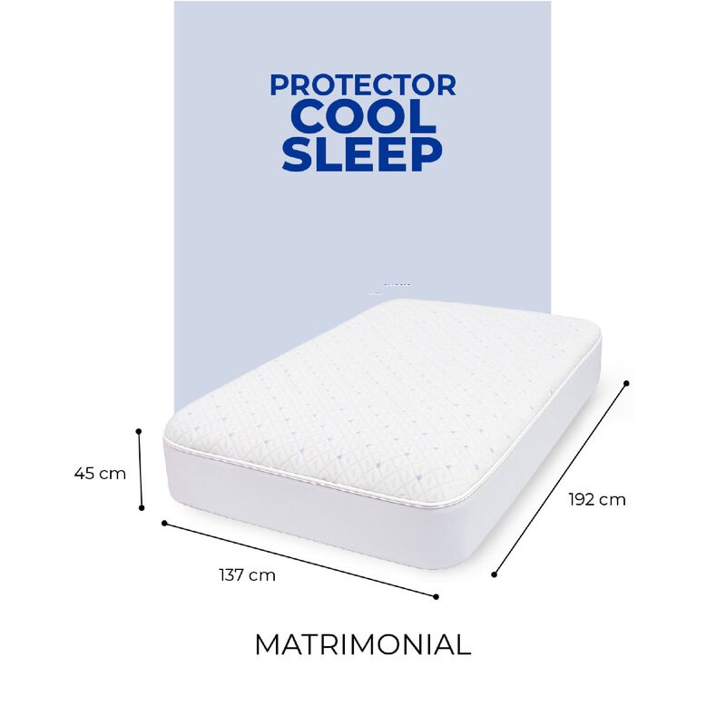 Set Matrimonial Protector de Colch&oacute;n Freeze  + ... image number null