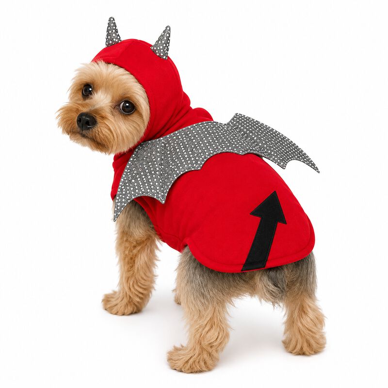 Disfraz Diablo Perro Halloween Talla 4 Mascota ... image number null