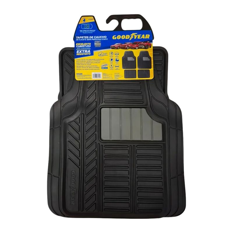 Tapetes Goodyear Gytap805640 Uso Rudo 4 Pzas Ne... image number null