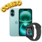 Combo iPhone 16 128GB Menta + Smartwatch