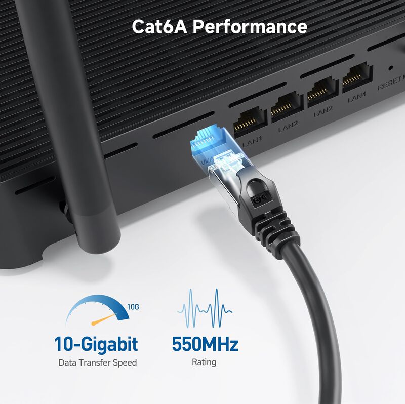 Cable Ethernet Matters Cat 6a, 10 Gbps, 15 M, B... image number null