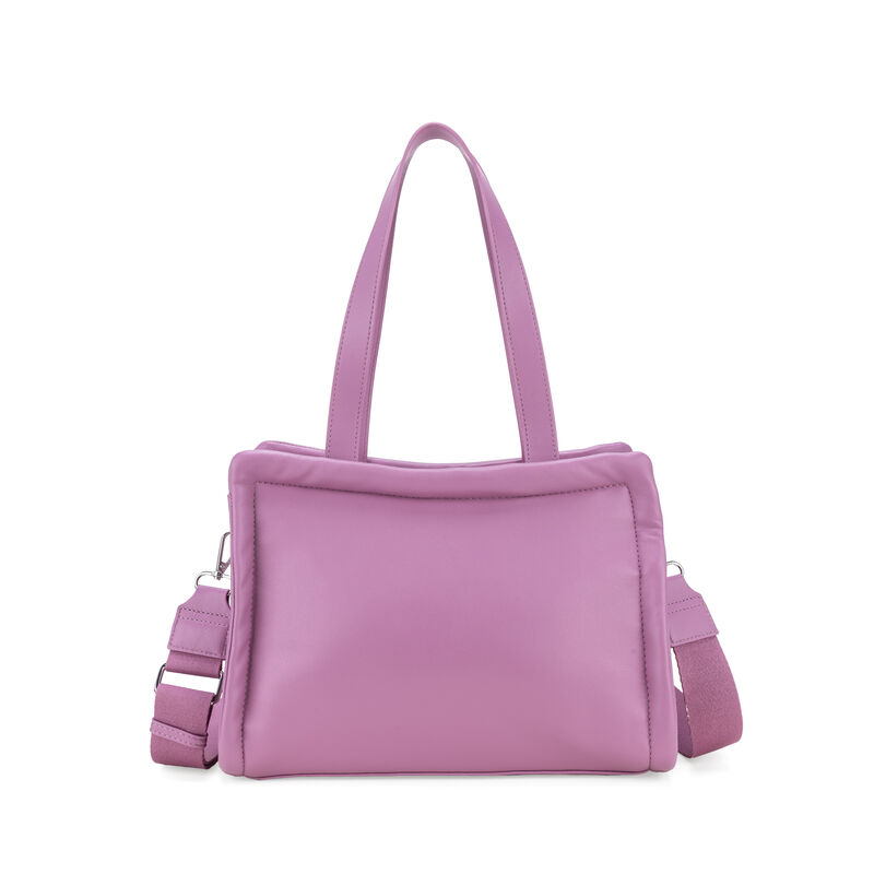 Bolsa Tote Mediana Acolchonada Color Rosa image number null