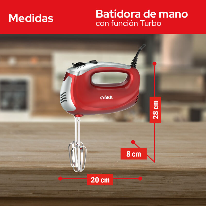 Batidora De Mano Cookit Chm01 400w 5 Velocidade... image number null