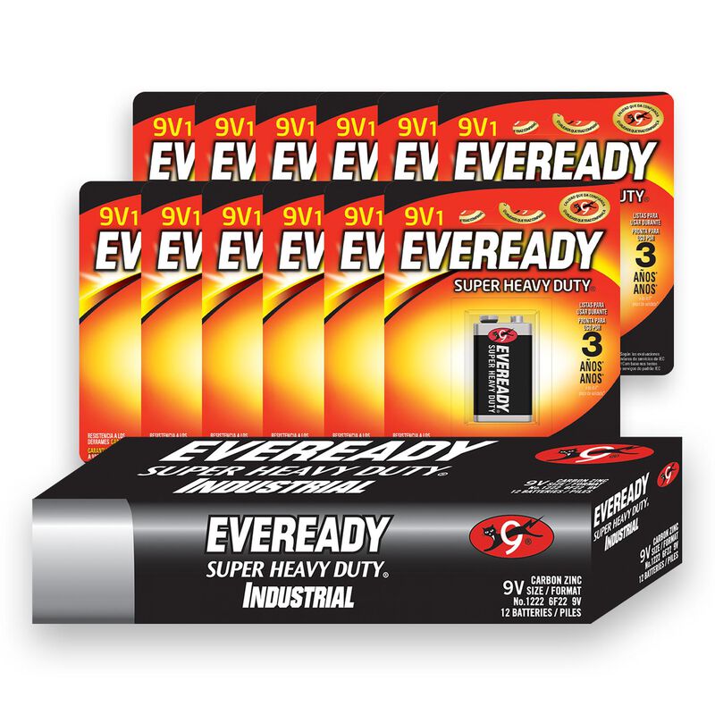Pila Eveready Carbon Zinc 9v Blister 12 Unidade... image number null