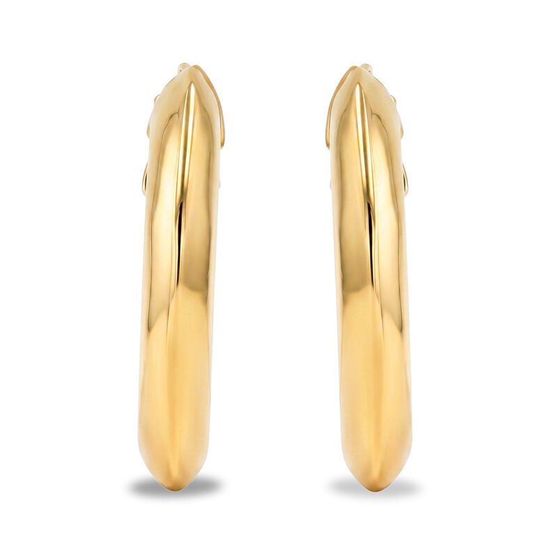 Arracadas Oro Amarillo 10k 15mm | Detalle Dorad... image number null