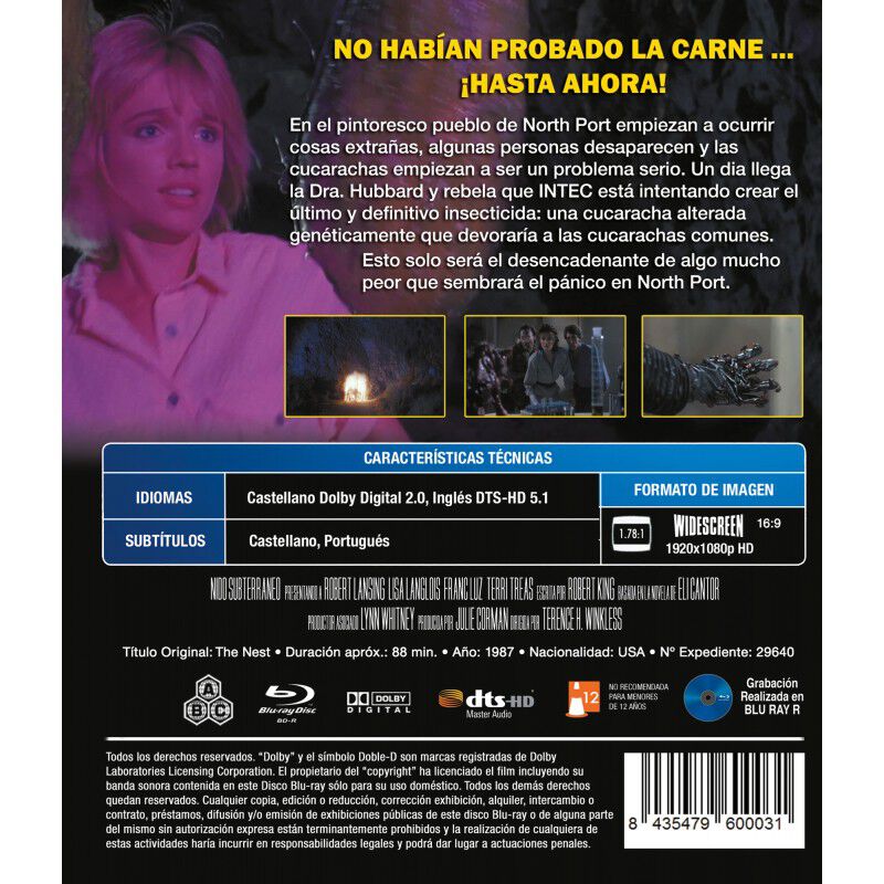 Nido Subterr&aacute;neo [blu-ray R] (1987) El Nido image number null