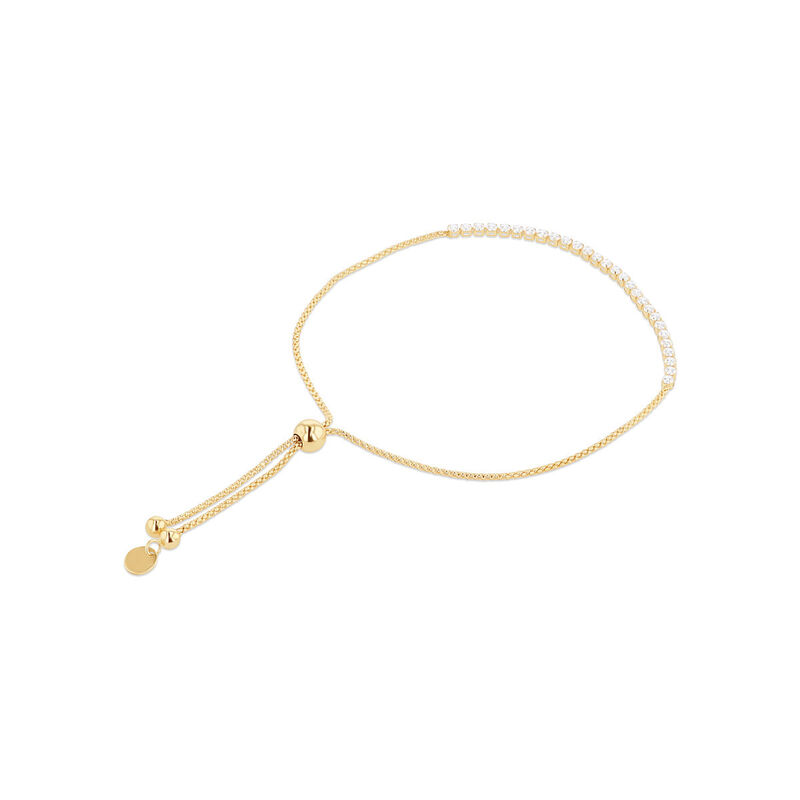 Pulsera De Oro Amarillo 14K (25Cm) Con Zirconia image number null