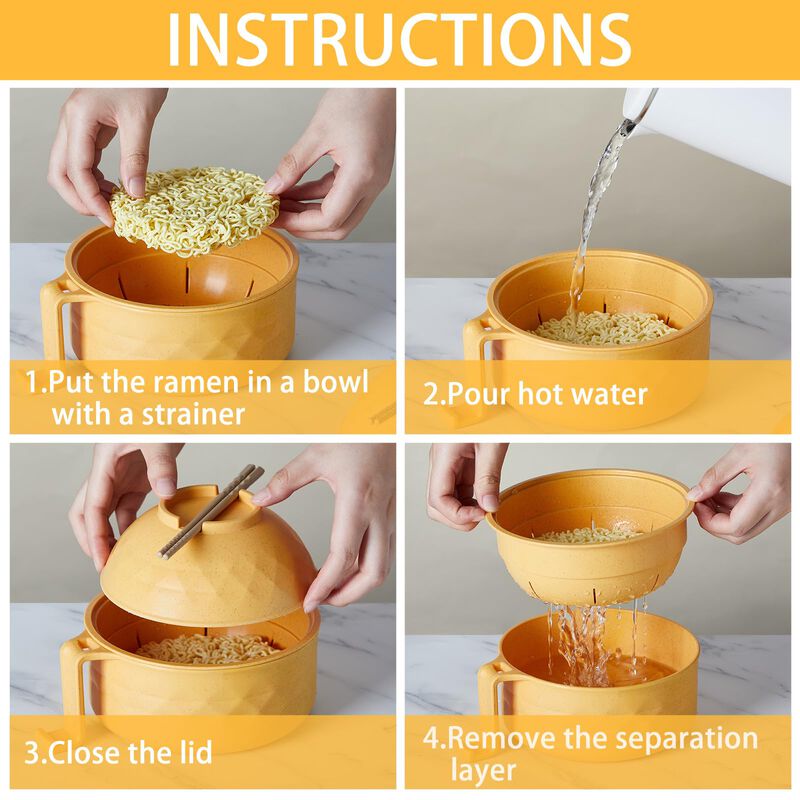 Juego De Cocedor De Ramen Romooa 6 Piezas 40 Oz... image number null