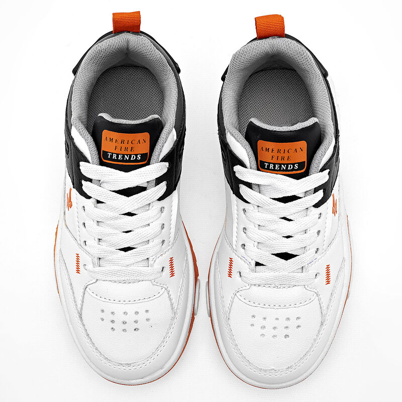 American Fire tenis para ni&ntilde;o  blanco negro gri... image number null