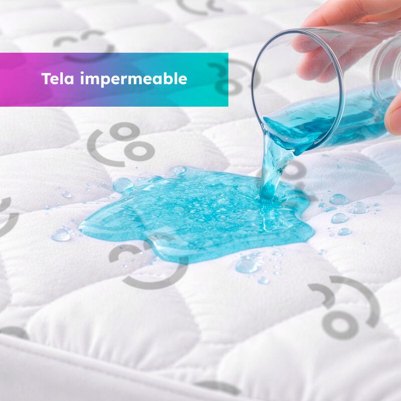Cubre Colch&oacute;n Roomi Queen Size Impermeable 100%... image number null