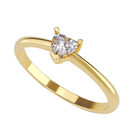 Anillo de Compromiso en Oro Amarillo de 10K con Circonia M1000-10-CZ Talla:8/ FJ763-10Y-CZ-8
