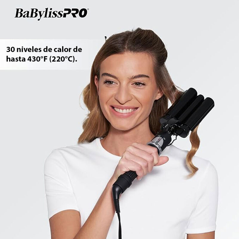 Set Babyliss Secadora Ferro Y Ondulador Porcela... image number null