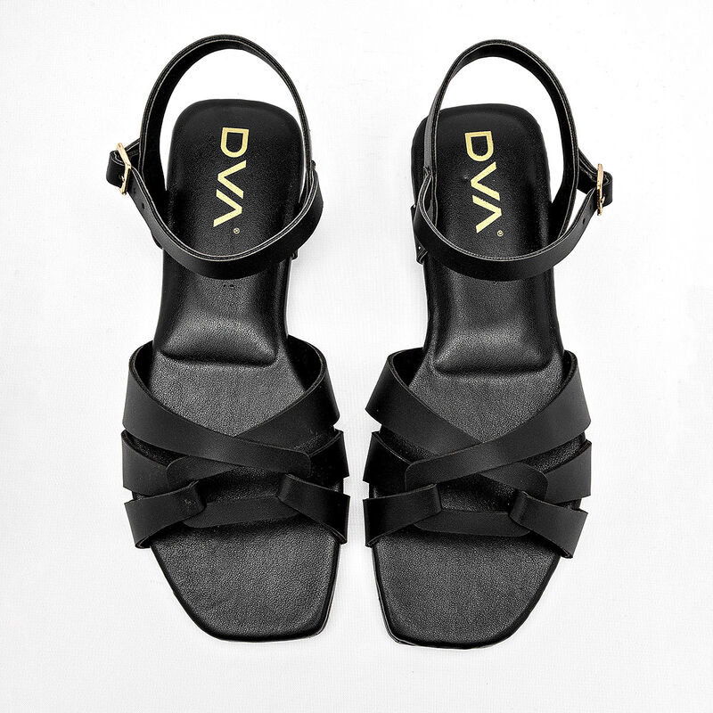 Dva sandalia piso para mujer negro cod 141519-E image number null