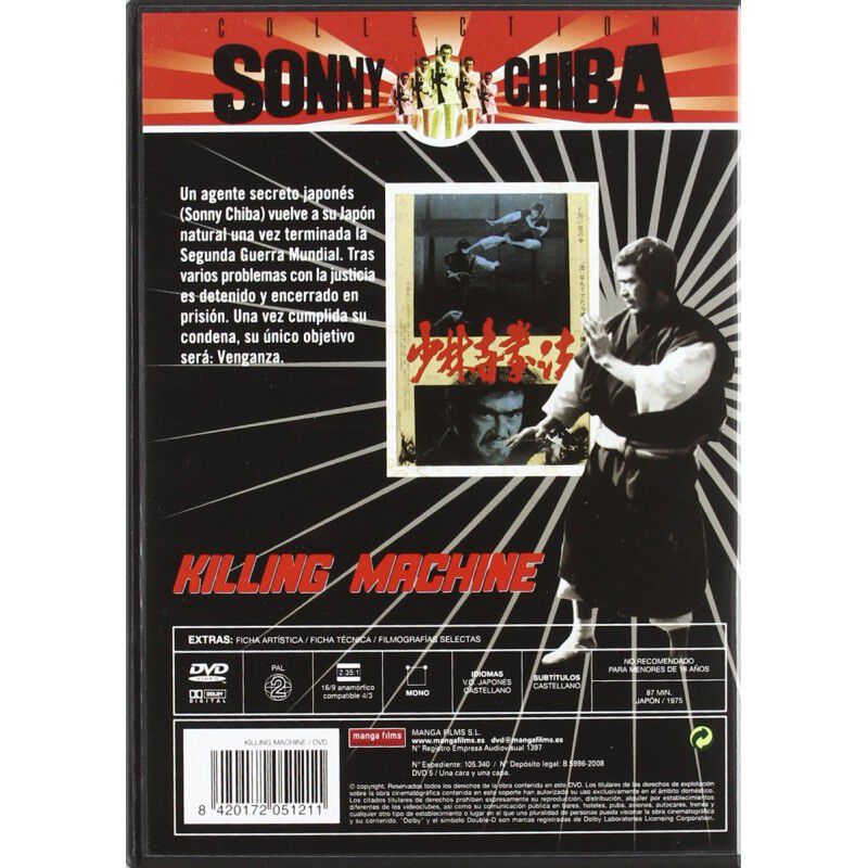 M&aacute;quina Asesina (colecci&oacute;n Sonny Chiba) [dvd] 1... image number null
